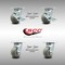 Service Caster 4 Inch SS Thermoplastic Caster Set with Roller Bearing 4 Swivel Lock 2 Brake SCC SCC-SS30S420-TPRRD-TLB-BSL-2-BSL-2 - alternate 1